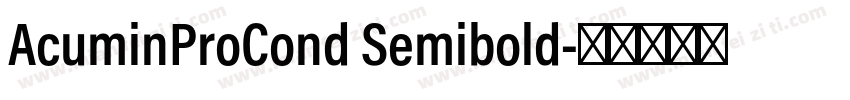 AcuminProCond Semibold字体转换